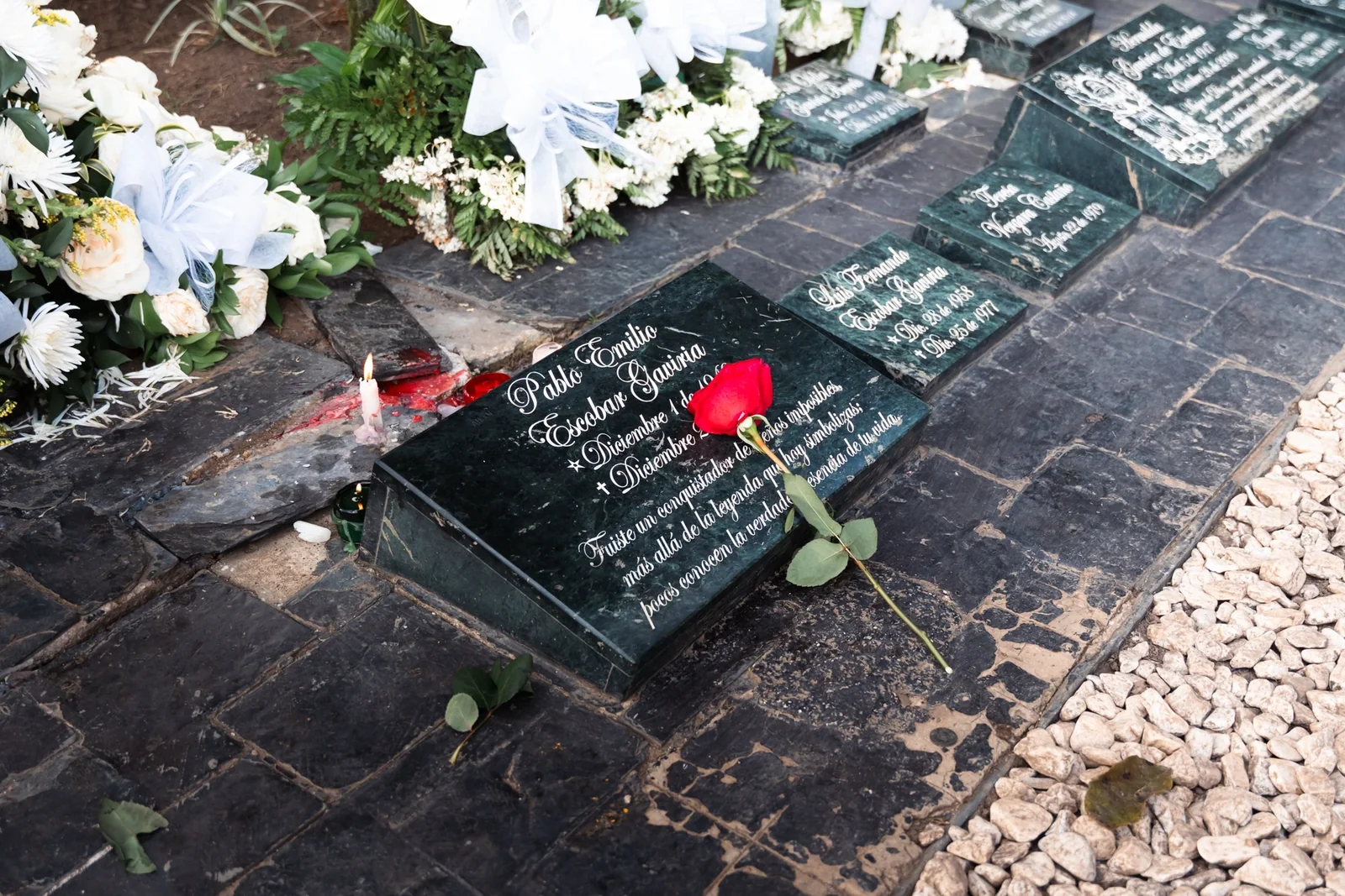 Pablo Escobar grave at Montesacro Cemetery in Medellín